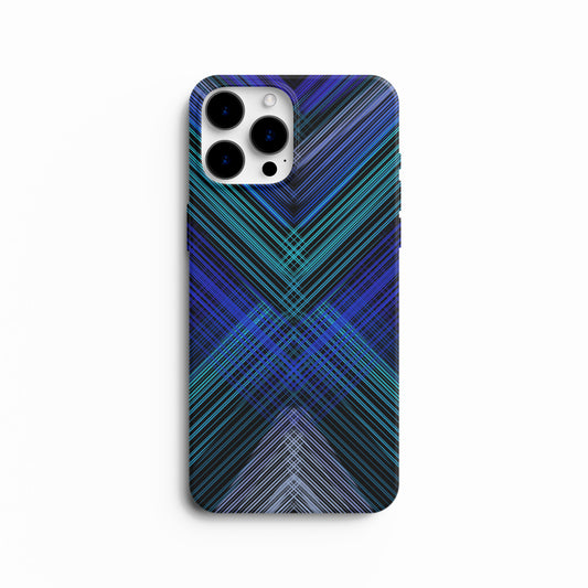 Blue Pixelated Prism | Hard Case