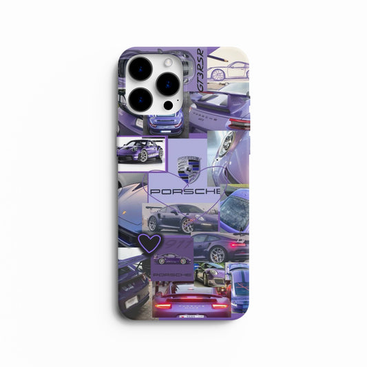 The purple Porsche collage | Hard Case